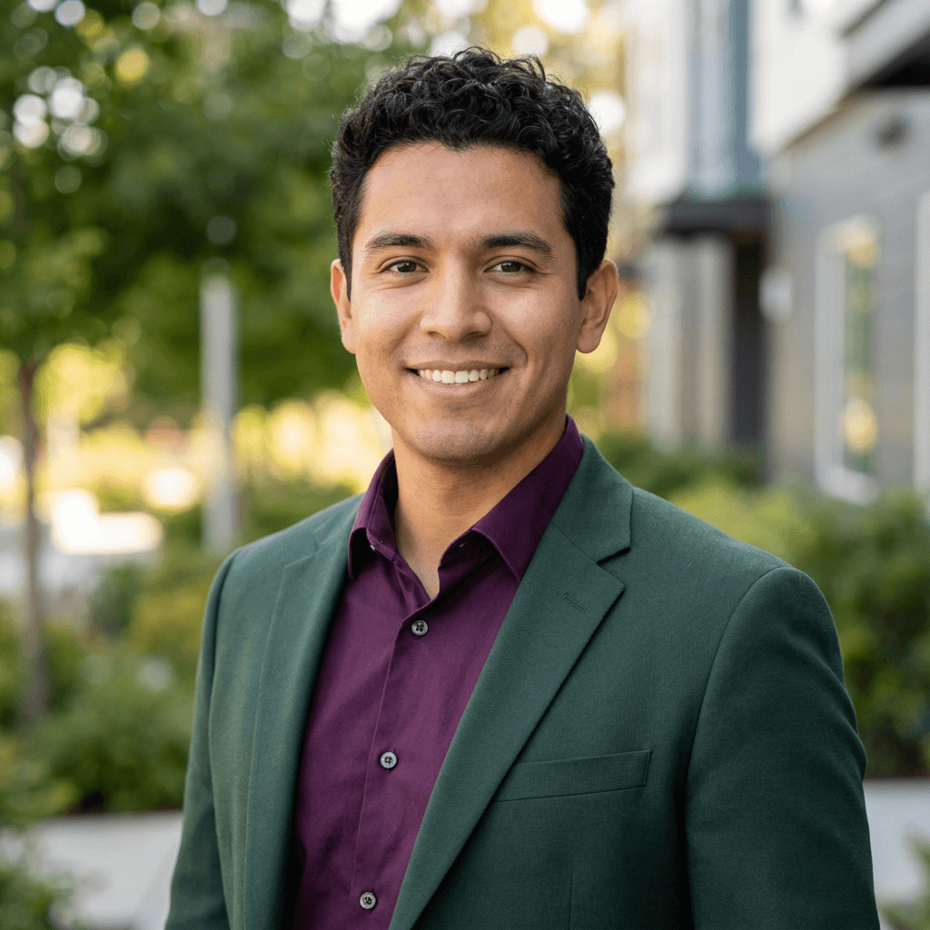 Male property manager in his late 30s, Hispanic, professional appearance